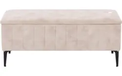 Goossens excellent bedbank attent beige stof - 8235535-{merk}-proefmodel-proefmodel-stof-01